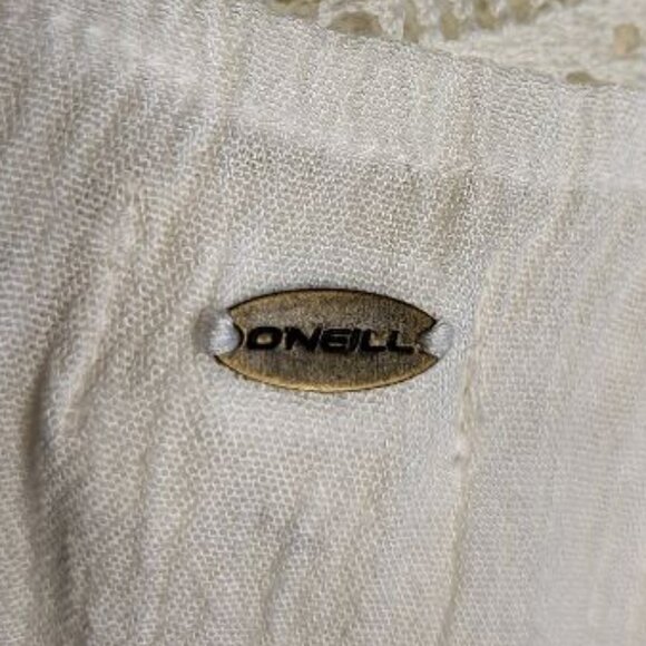 O'NEILL Swim Coverup Sheer White Tank Dress Size L - Large - Picture 6 of 7